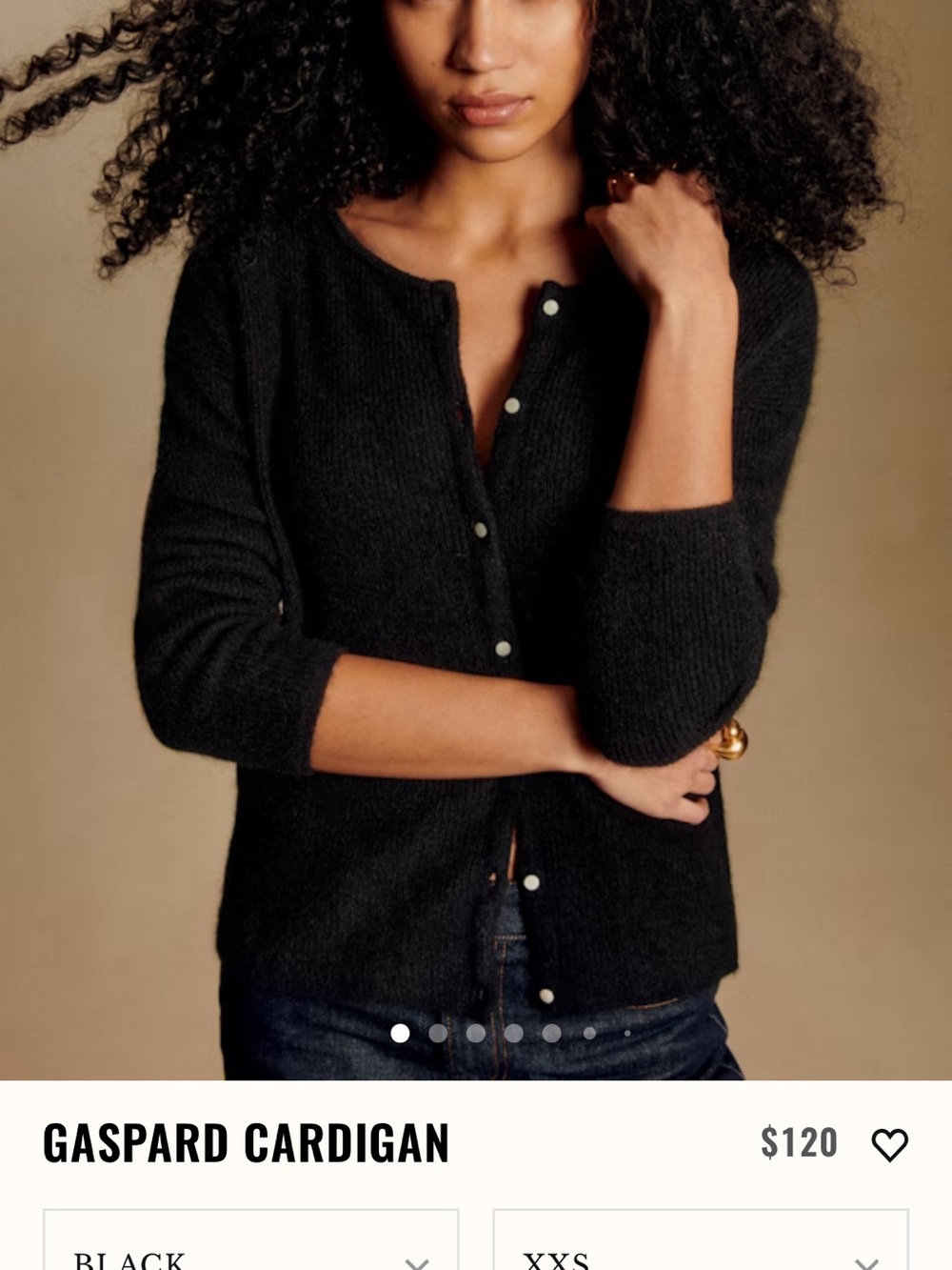 Sezane Gaspard Cardigan In Black - Picture 5 of 6